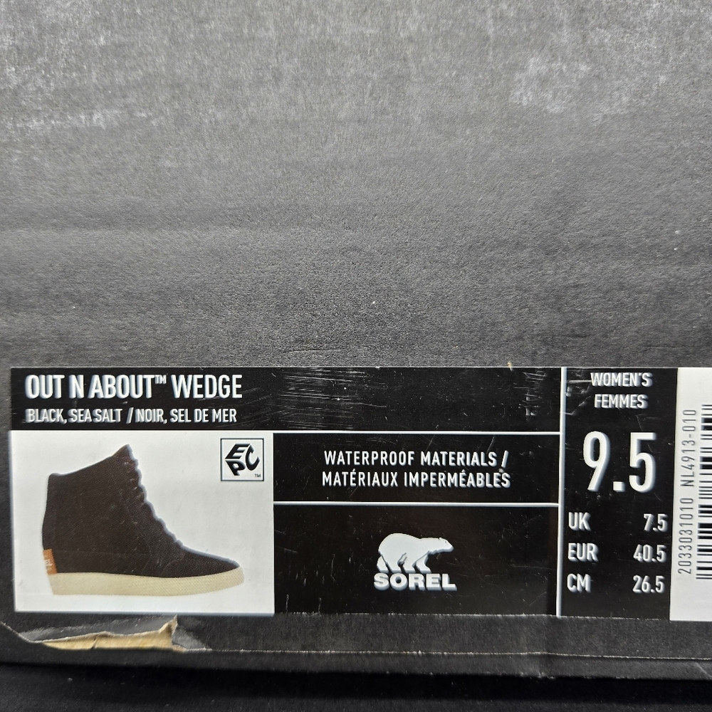 New SOREL Out N About Wedge Sneaker Women's Shoes Size 9.5 - Picture 8 of 8